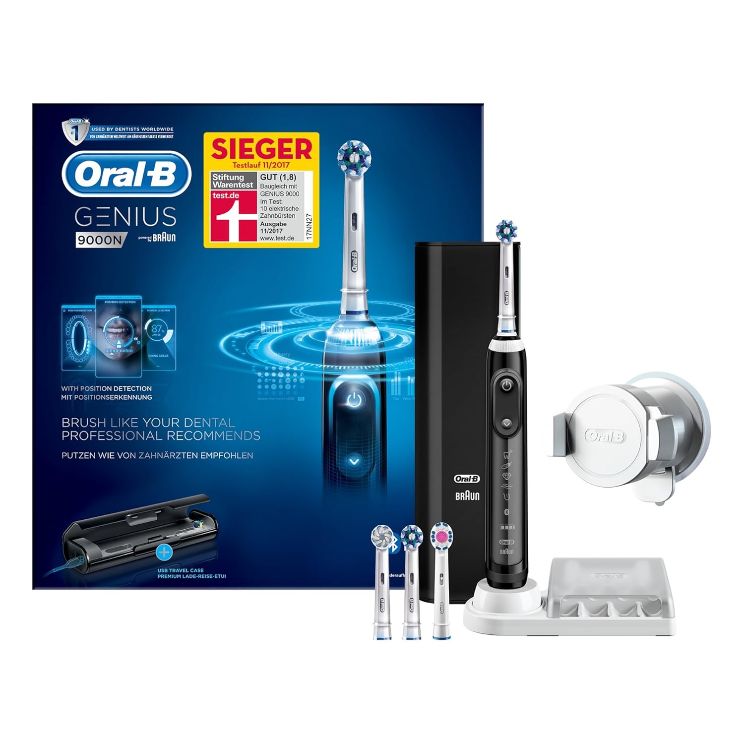 Oral B Genius  CrossAction cepillo de dientes eléctrico recargable con tecnología de