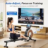MERACH Rowing Machine Magnetic Rower with 16 Levels Quiet Resistance view 3