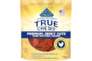Blue Buffalo True Chews Premium Jerky Cuts Dog Treats with Natural Ingredients Chicken
