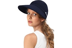 RULALA FANCY Sun Hats for Womens Wide Brim Visor UV Protection Dual Purpose Hat for Beach Summer Packable Hat