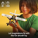LEGO Technic Bush Plane 42198 Zebra Print Airplane Toy 8+ Model Engine view 2