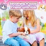Tagitary Electronic Plush Puppy Toy Walking Barking Dog with Leash for Kids Gift view 6
