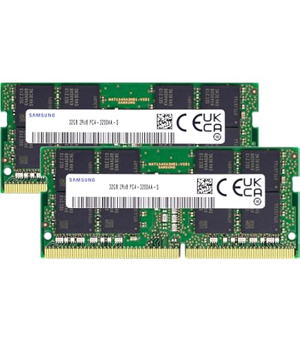 Samsung 32GB DDR4 3200MHz PC4-25600 (PC4-3200AA) CL22 SODIMM 2Rx8