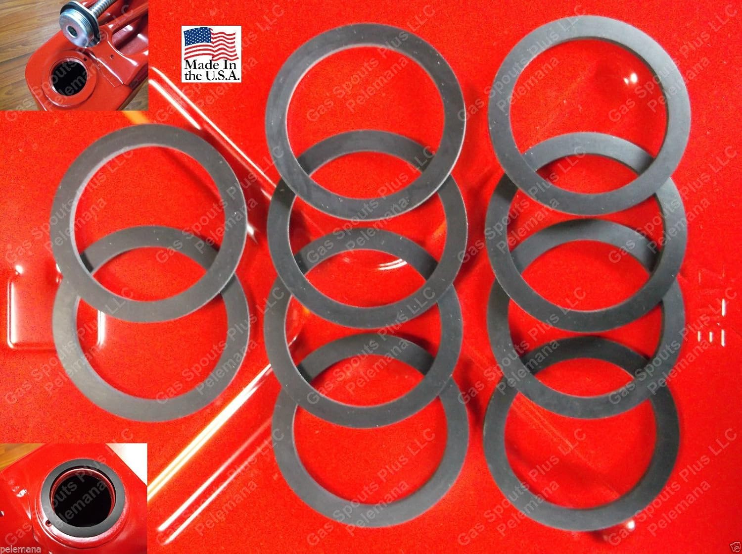 10 Jerrycan Spout Gaskets Gas Fuel Can Gallon 20L Military Army Rubber GSKTS