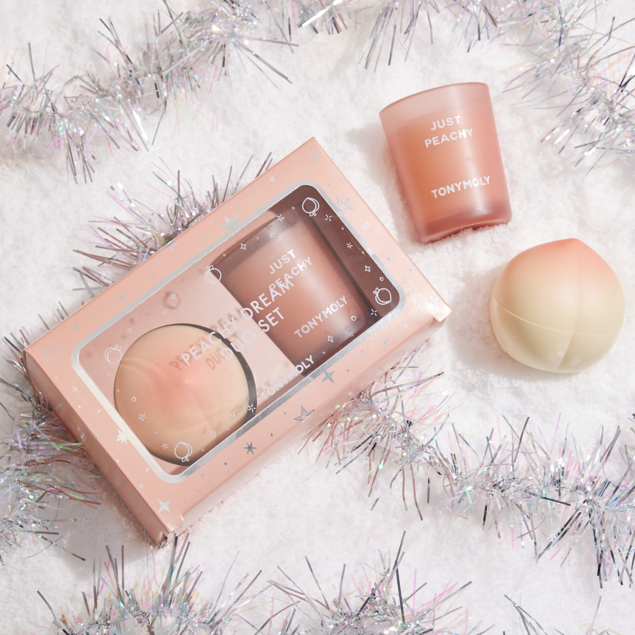 Tonymoly Dimishes dry skin! Peachy Dream Duo Set