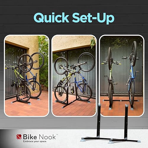 Bike Nook Bike Stand Vertical Storage Rack with Connector (2