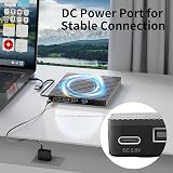 Alxum USB C DVD Drive 8-in-1 SD TF Card Reader CD RW Burner Laptop Mac view 7