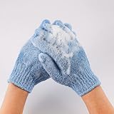 QCZJ 20 Pack Bath Exfoliating Gloves 100% Nylon Double Sided Shower Scrubber view 5