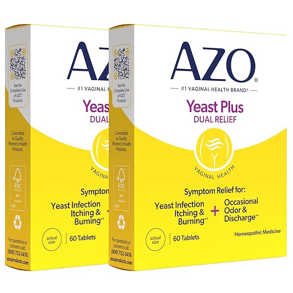 AZO YEAST PLUS DUAL RELIEF HOMEOPATHIC MEDICINE |...