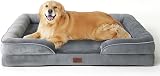 Bedsure Dog Sofa Bed Extra Large Orthopedic 122x89x20cm Grey
