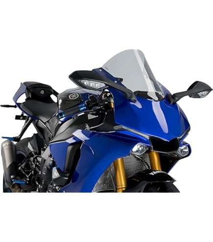 Amazon.com: Puig R-Racer Screen Yamaha YZF-R1 15'-19' C/Clear