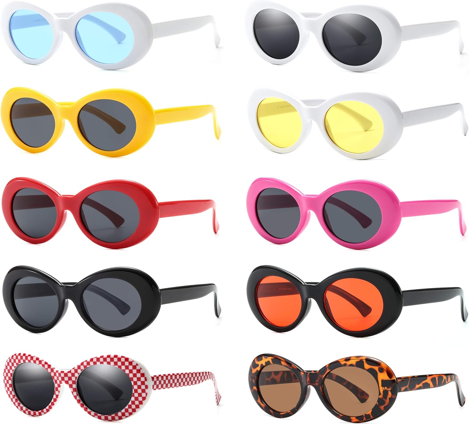 Amazon Com Retro Oval Mod Thick Frame Clout Goggles Kurt Cobain