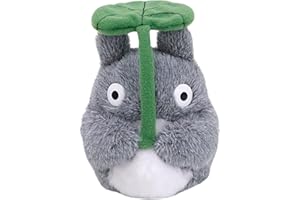 スタジオジブリ Studio Ghibli - My Neighbor Totoro - 5" Totoro with Leaf Beanbag, Studio Ghibli Plush