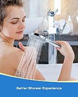SAMODRA Shower Head High Pressure Handheld Chrome 3 Spray Settings view 6