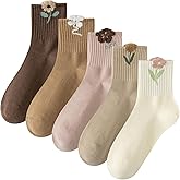 Daphene Womens Cute Socks All Season | Premium Combed Cotton Breathable Soft | Cartoon Animal Patterns | Cozy Holiday Gifts