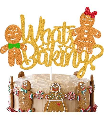 Weihnachts-Fotohintergrund 'Baby-Geschlechts-Enthüllung' – 2,1x1,5 M, Cookie-Lebkuchen-Design