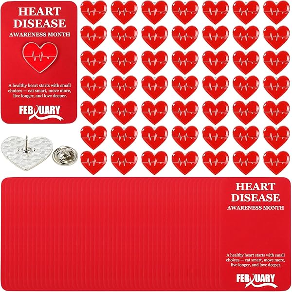 Amazon.com: Large red dress shaped silver plated pin - heart condition - red  brooch, support heart health