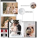 Lanpn Photo Album A5 50 Photos Linen Cover Beige 15x21cm Portrait view 4