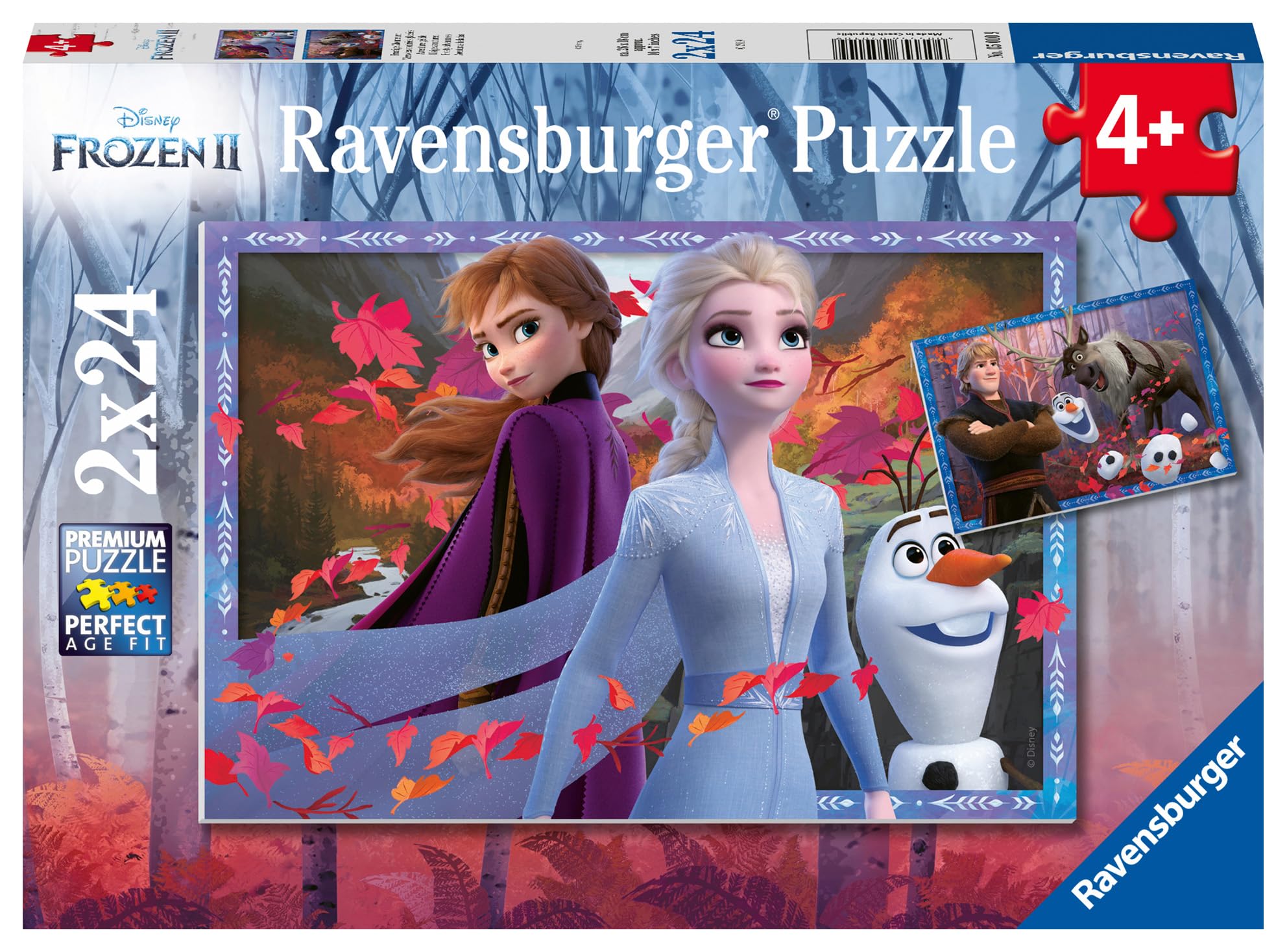 Ravensburger Disney Frozen 2 Jigsaw Puzzles for Kids Age 3 Years Up - Toddler Toys - 2x 24 Pieces