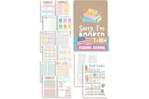 HADLEY DESIGNS Reading Journal for Women - Book Journal Reading Log for Adults, Readers Journals for Book Lovers Gifts, Books Review & Rating Tracker Journals, Gifts for Kids Who Love to Read, Designed in USA