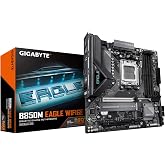 GIGABYTE B850M Eagle WIFI6E AMD AM5 mATX Motherboard, Support AMD Ryzen 9000/8000/7000 Series, DDR5, 8+2+2 Power Phase, 2X M.2, PCIe 5.0, USB-C, WIFI6E, 2.5GbE LAN, EZ-Latch, 3-Year Warranty
