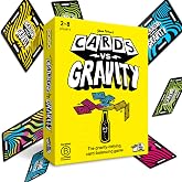 Cards vs Gravity: Waterproof Travel Card Game and Board Game, 2-4 Players | Stack them until they fall, one wrong move and the whole tower goes, card game for kids and adults, easy to learn