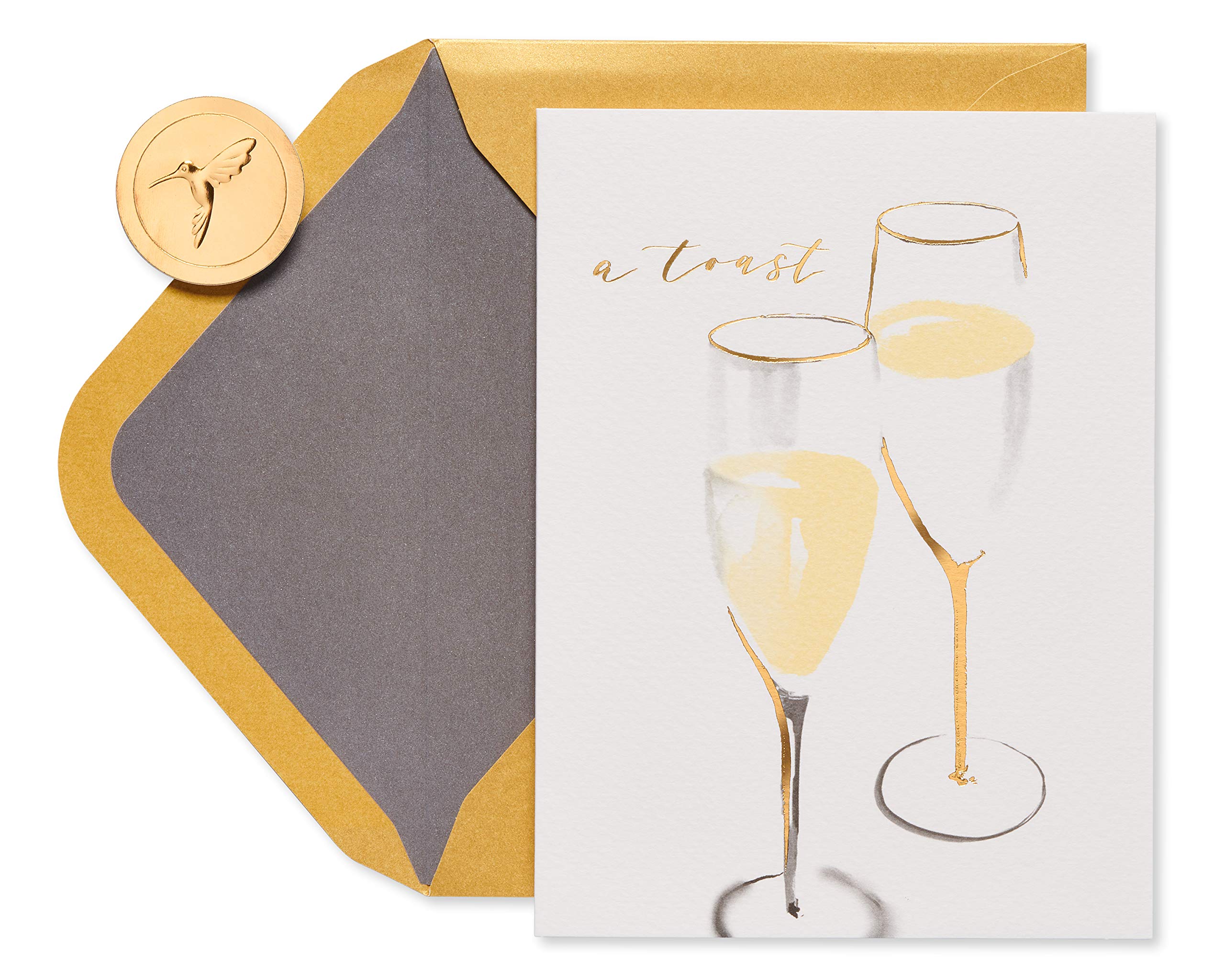 Papyrus Wedding Card for Couple (Champagne Toast)