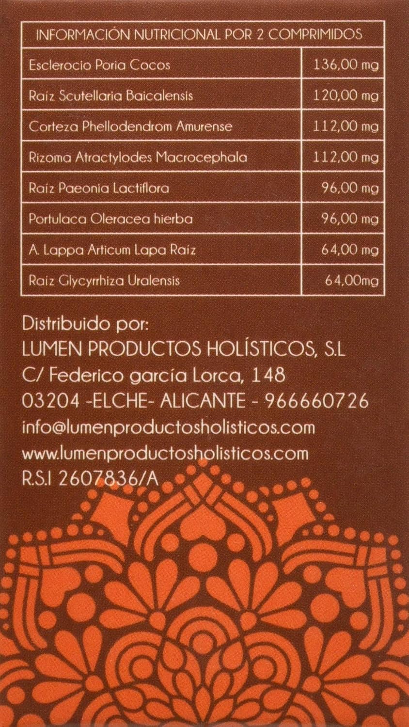 Lumen Ch-I Heat Humidity Intestines 60 Tablets Fitorient - 1 Unit, Multicolored - Image 3