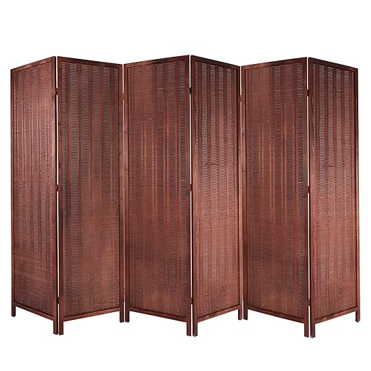 Cocosica Bamboo Room Divider, Folding Privacy Screen with