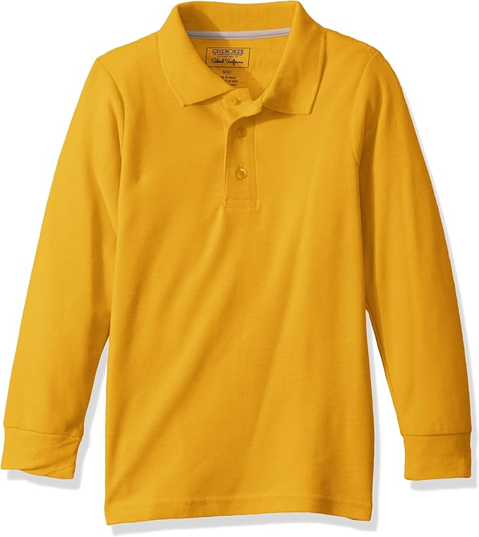 polo amarillo manga larga
