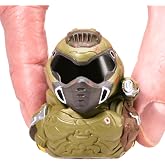 TUBBZ: Doom - Doom Slayer Mini Rubber Duck Collectible Toy 2" | Official DOOM Merchandise &ndash; Mini Vinyl Figure with Bathtub Display, Gaming Character, Video Game Gift, Decor &amp; Jeep Ducking