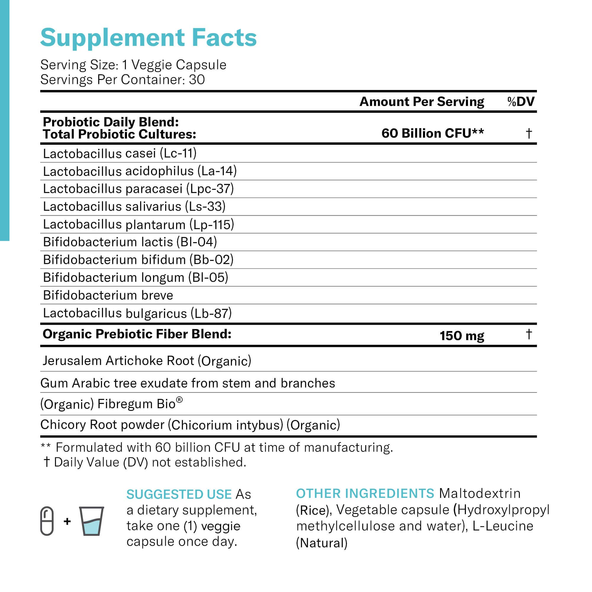Physician's CHOICE Probiotics 60 Billion CFU 10 Diverse Strains