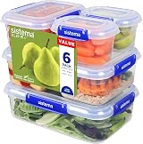 Sistema KLIP IT PLUS 2.2L Leakproof Food Storage Containers Set - 6 Count