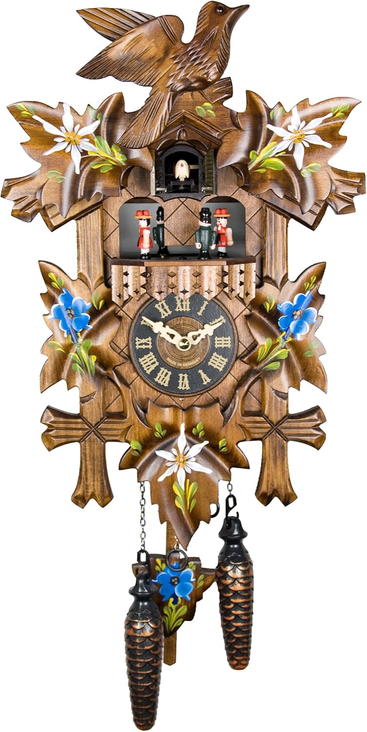 Engstler Quartz Cuckoo Clock Alpine Flowers AH 532/10 QMT Amazon.co
