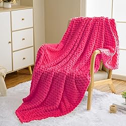 Vessia Flannel Fleece Throw Blanket(50x70 inch), 3D