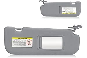 AEAGLE Sun Visor for Hyundai Elantra 2011-2015 (NOT fit GT Model), Right Passenger Side Gray Sunvisor Replacement 852203X000TX