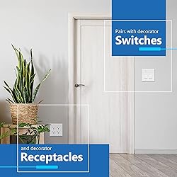 LIDER Matte Finish Double Decorator Switch Cover, 2