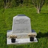 Caliko Grave Flower Holders Set of 2 Gold Lids Grave Vases for Memorials view 6