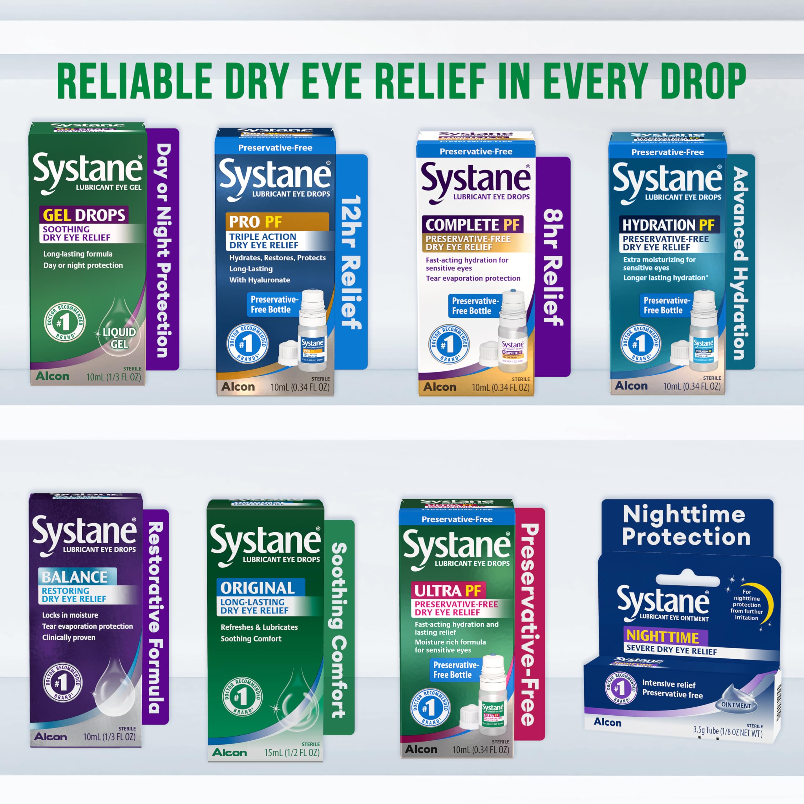 Systane Lubricant Eye Gel Drops, 10-mL (Packaging May Vary)