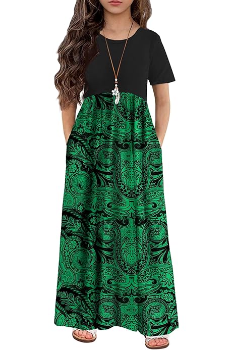 Robe Fille 10 Ans JEOCODY Horse Dress For Girls Size 13 14 Black