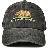 Hepandy Embroidered California Bear Hats
