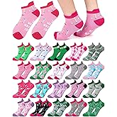 ShinyMatch 40 Pairs Novelty Women Golf Socks Bulk Cotton Low Cut Ankle Socks Golf Team Gift for Female Golfers Valentine Birthday Holiday Gifts Sport Accessories