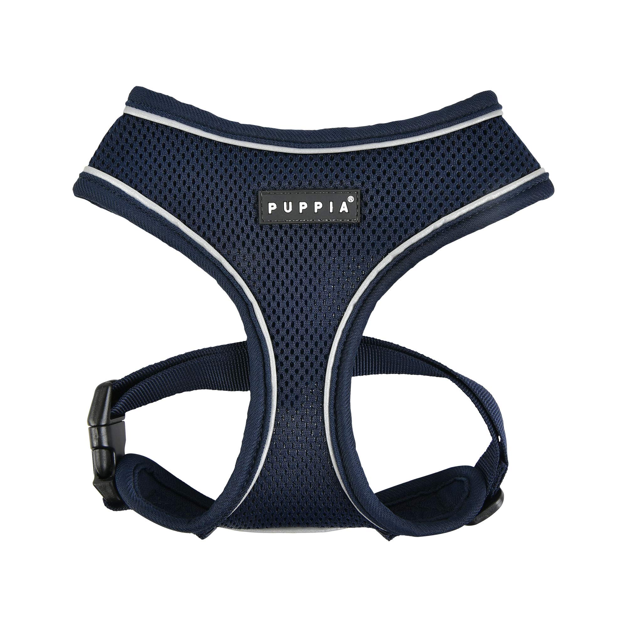 Puppia Dog Harness Soft Harness Pro, Navy, M