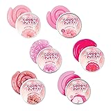 Goody Putty Set of Six (Multipack) Tins with Pink