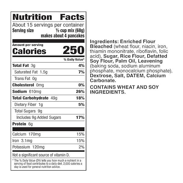 BETTY CROCKER ORIGINAL COMPLETE PANCAKE MIX, JUST ADD WATER, 37 OZ.