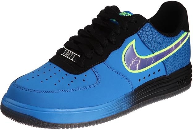 Nike Lunar Force 1 Leder Herren Sportschuhe Sneakers 580383 400 Foto Blau Court Violett Schwarz