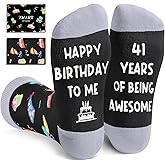 Zmart Birthday Gifts for Adults - Funny Bday Sock for 35th 45th 50th Year Old Woman Man
