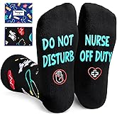 HAPPYPOP Nurse Doctor Vet Tech Gifts - Ophthalmologist Cancer Gift, Drs Day Nurse Week Socks