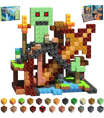 KEREITH Bloc magnetique de Construction, 150 pièces, Cubes magnétique