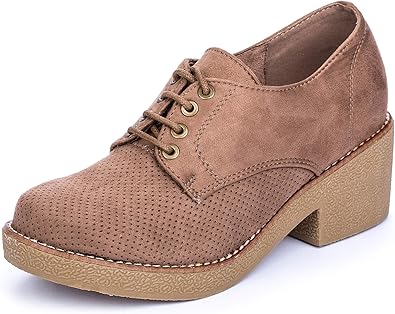 zapatos marrones de vestir mujer